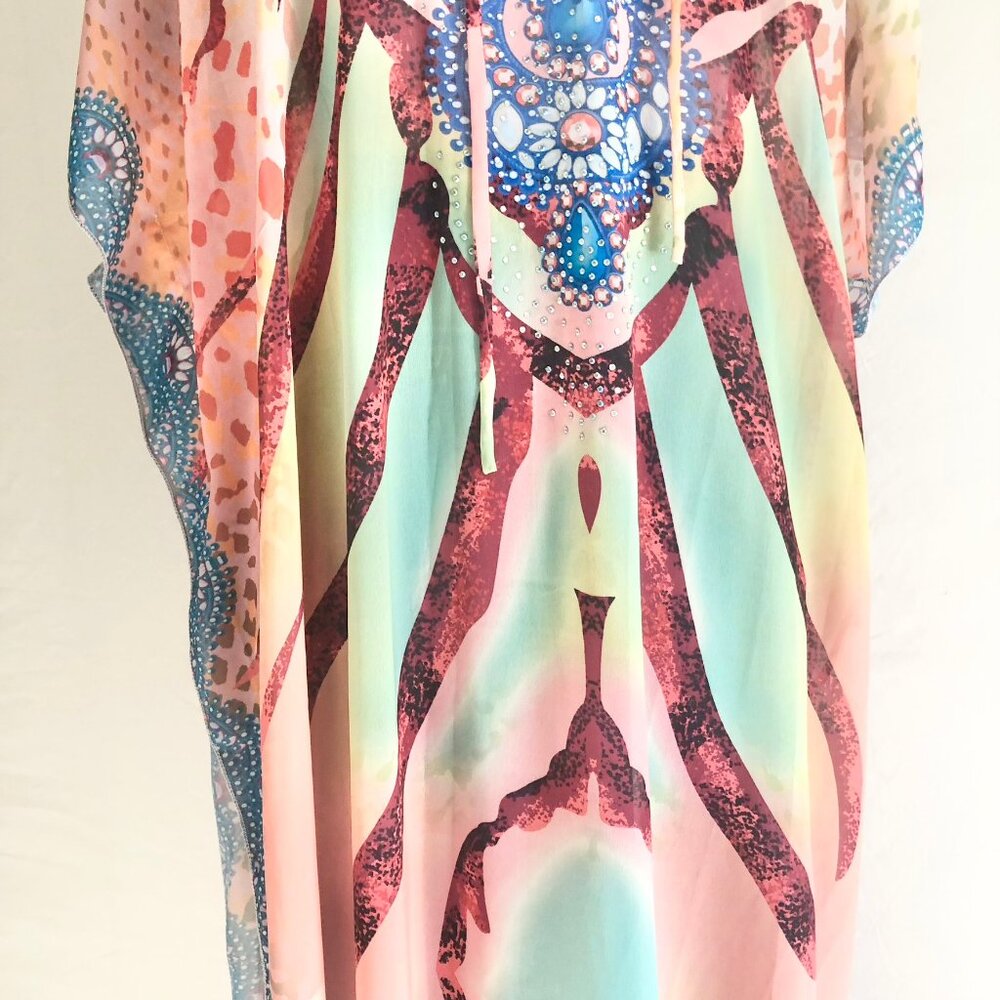 Chiffon Beach Cover Up Maxi Dress - Picture 6 of 8